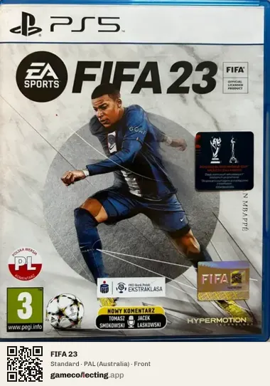 FIFA 23 PlayStation 5, Australia box front