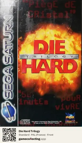 Die Hard Trilogy Sega Saturn, France box front