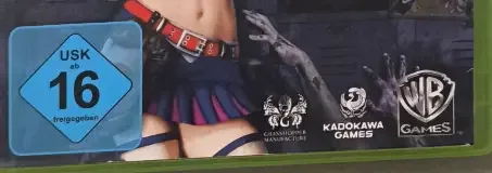 Lollipop Chainsaw, the USK square on its front