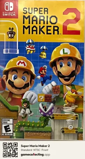 Super Mario Maker 2 Nintendo Switch, NTSC box front