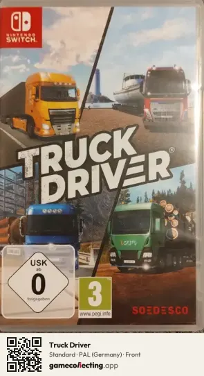 Truck Driver Nintendo Switch, Germany box front