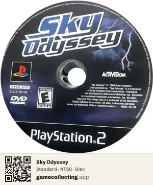 Sky Odyssey PlayStation 2, NTSC disc