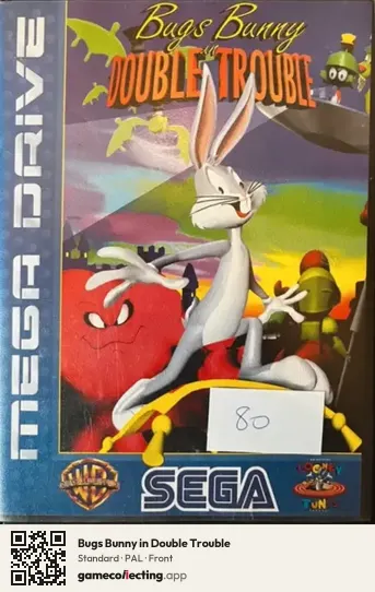Bugs Bunny in Double Trouble Sega Mega Drive / Genesis, PAL box front