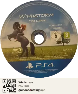Windstorm PlayStation 4, PAL disc