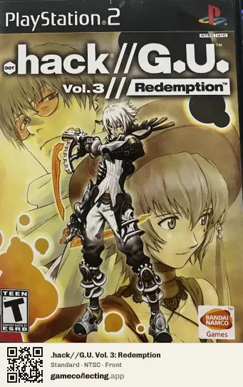 .hack//G.U. Vol. 3: Redemption PlayStation 2, NTSC box front