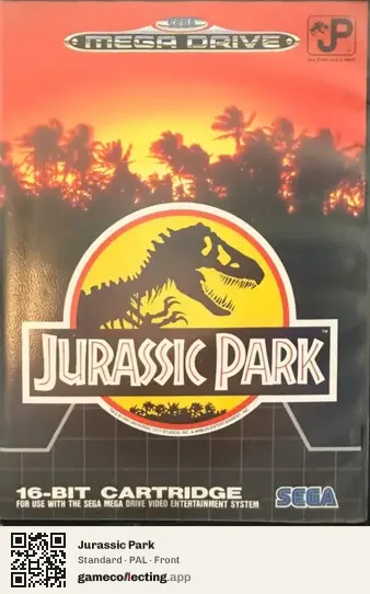 Jurassic Park Sega Mega Drive / Genesis, PAL box front