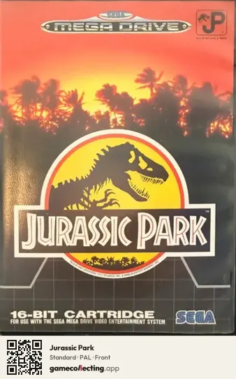 Jurassic Park Sega Mega Drive / Genesis, PAL box front