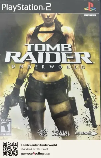 Tomb Raider: Underworld PlayStation 2, NTSC box front