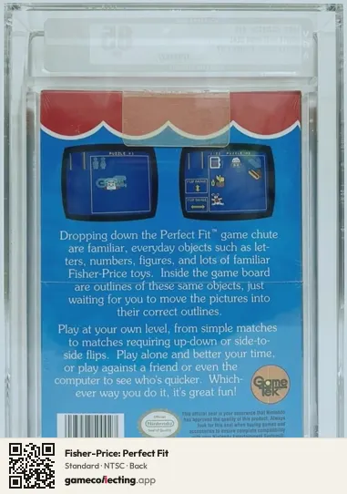 Fisher-Price: Perfect Fit Nintendo Entertainment System, NTSC box back