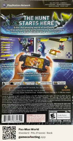 Pac-Man World PlayStation, France box back