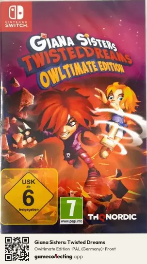 Giana Sisters: Twisted Dreams Nintendo Switch, Germany box front