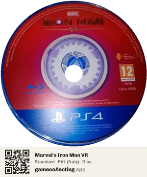 Marvel's Iron Man VR PlayStation 4, PAL disc