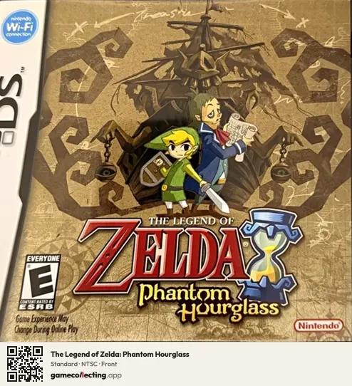 The Legend of Zelda: Phantom Hourglass Nintendo DS, NTSC box front