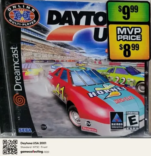 Daytona USA 2001 Sega Dreamcast, NTSC box front