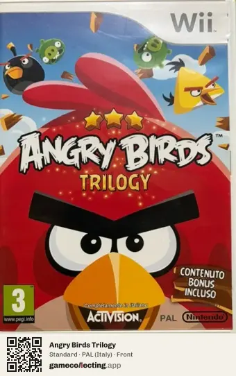 Angry Birds Trilogy Nintendo Wii, Italy box front