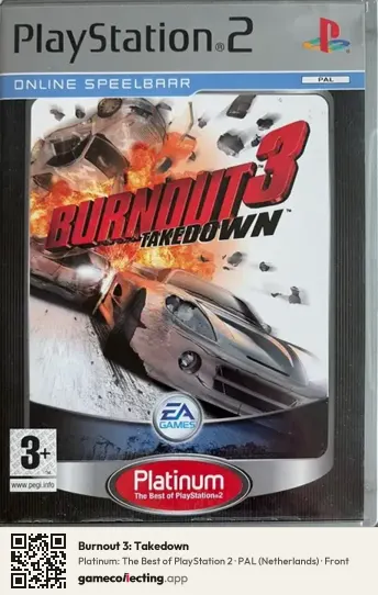 Burnout 3: Takedown PlayStation 2, Netherlands box front