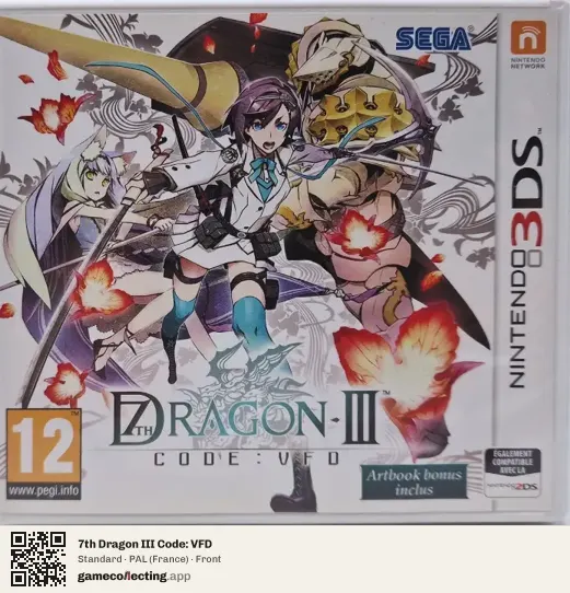 7th Dragon III Code: VFD Nintendo 3DS, France box front