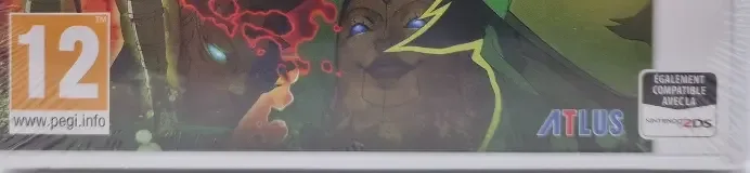 Shin Megami Tensei IV: Apocalypse, the PEGI square on its front
