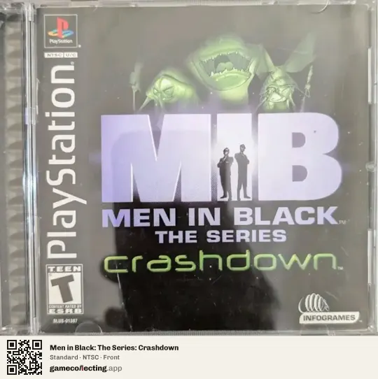 Men in Black: The Series: Crashdown PlayStation, NTSC box front