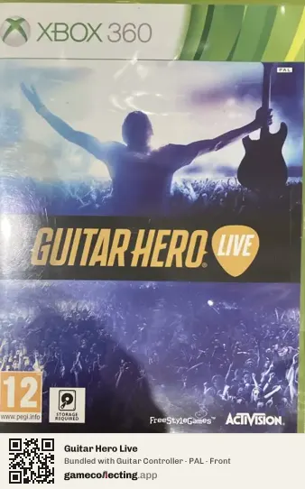 Guitar Hero Live Xbox 360, PAL box front
