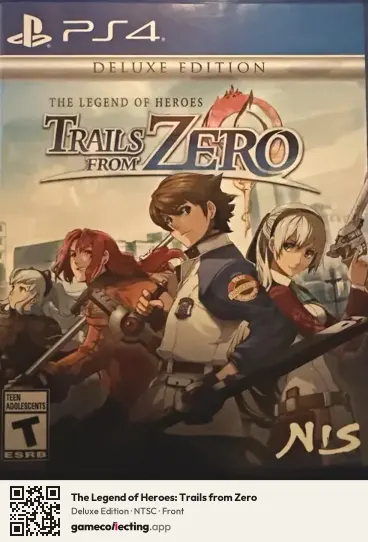 The Legend of Heroes: Trails from Zero PlayStation 4, NTSC box front