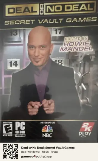Deal or No Deal: Secret Vault Games Computer, NTSC box front