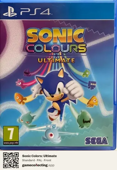 Sonic Colors: Ultimate PlayStation 4, PAL box front