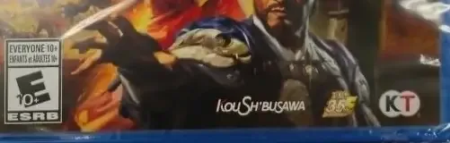 Romance of the Three Kingdoms XIV, the ESRB box on its front