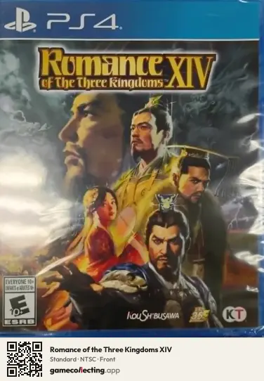 Romance of the Three Kingdoms XIV PlayStation 4, NTSC box front