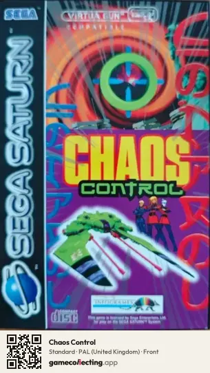 Chaos Control Sega Saturn, United Kingdom box front