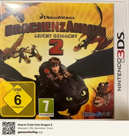How to Train Your Dragon 2 Nintendo 3DS, Germany box front