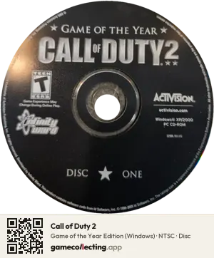 Call of Duty 2 Computer, NTSC disc