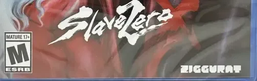 Slave Zero X, the ESRB box on its front