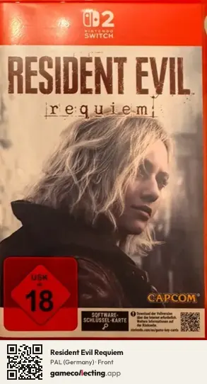 Resident Evil Requiem Nintendo Switch 2, Germany box front