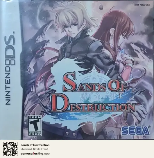 Sands of Destruction Nintendo DS, NTSC box front