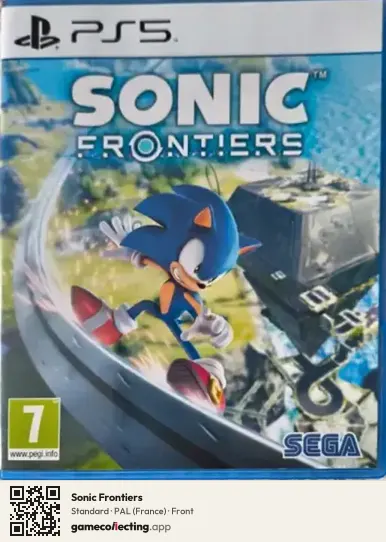 Sonic Frontiers PlayStation 5, France box front