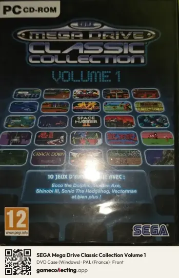 SEGA Mega Drive Classic Collection Volume 1 Computer, France box front