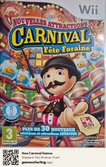 New Carnival Games Nintendo Wii, France box front