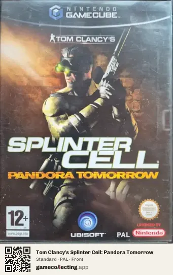 Tom Clancy's Splinter Cell: Pandora Tomorrow Nintendo GameCube, PAL box front