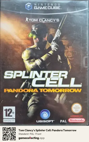 Tom Clancy's Splinter Cell: Pandora Tomorrow Nintendo GameCube, PAL box front