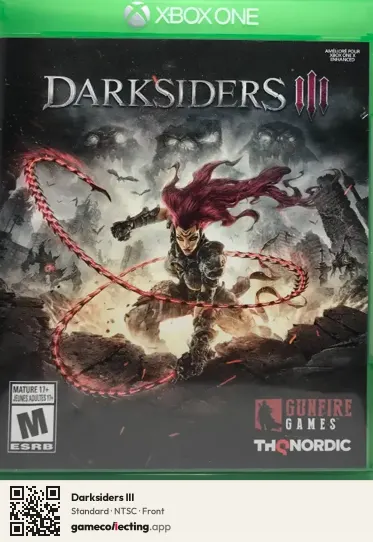Darksiders III Xbox One, NTSC box front