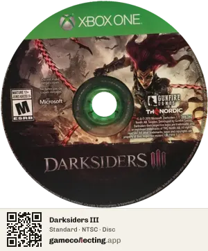 Darksiders III Xbox One, NTSC disc