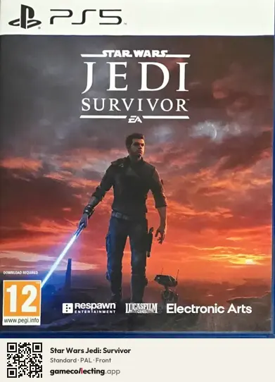 Star Wars Jedi: Survivor PlayStation 5, PAL box front