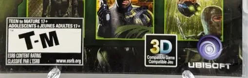 Tom Clancy's Splinter Cell Trilogy, the ESRB box on its front