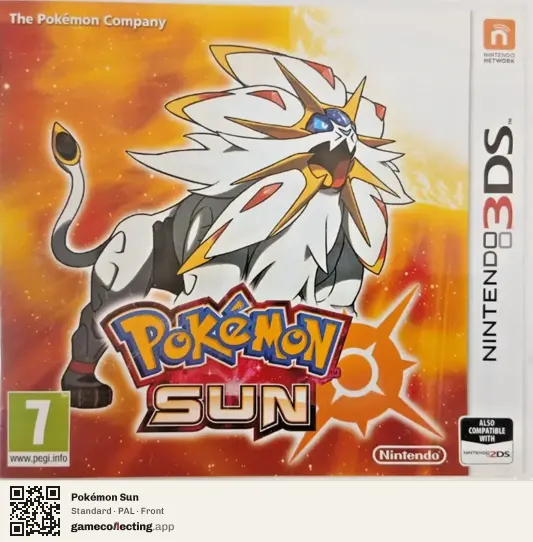 Pokémon Sun Nintendo 3DS, PAL box front