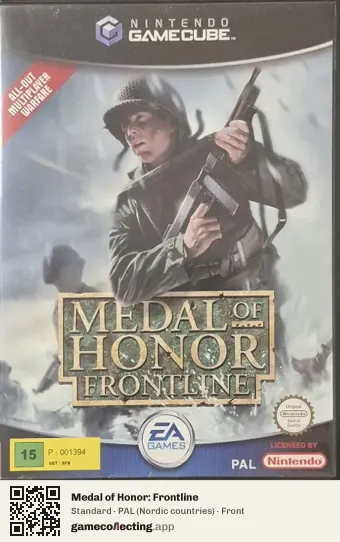 Medal of Honor: Frontline Nintendo GameCube, Nordic countries box front