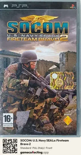 SOCOM: U.S. Navy SEALs: Fireteam Bravo 2 PlayStation Portable, Italy box front