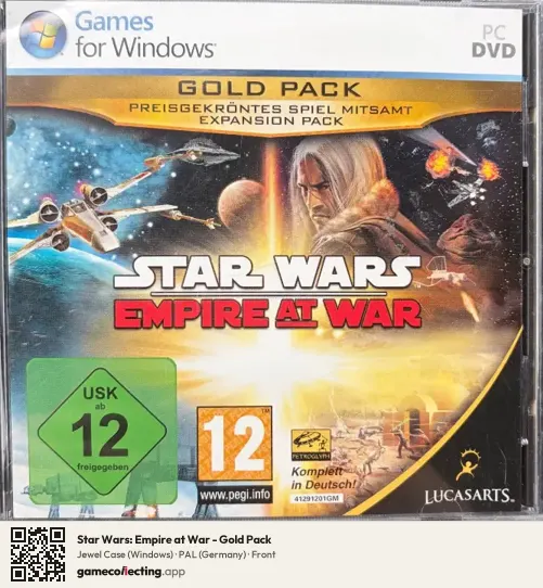 Star Wars: Empire at War - Gold Pack Computer, Germany box front