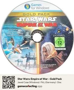 Star Wars: Empire at War - Gold Pack Computer, PAL disc
