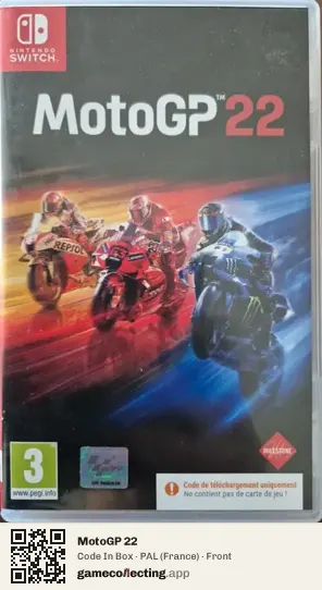 MotoGP 22 Nintendo Switch, France box front